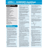 quicksheet caia